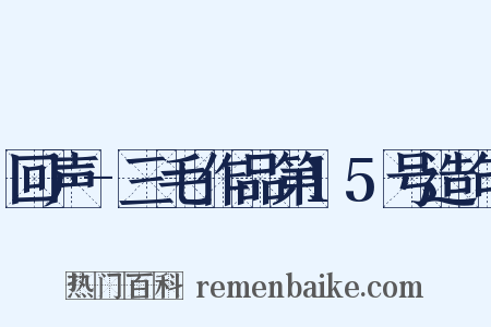 回声-三毛作品第15号造句是什么意思的图片